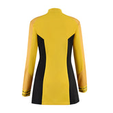 Star Trek Strange New Worlds Costume Number One Una Chin-riley Cosplay Yellow Starfleet Uniforms Dress